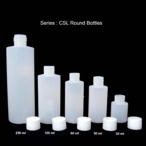 Round Cream/ Shampoo/ Lotion Bottles- 30ml, 50 ml, 60 ml, 100ml, 125 ml, 250 ml